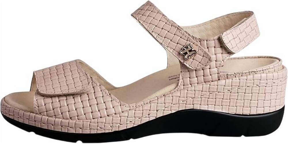 NEW HELLE COMFORT women's lana slide sandals in beige
